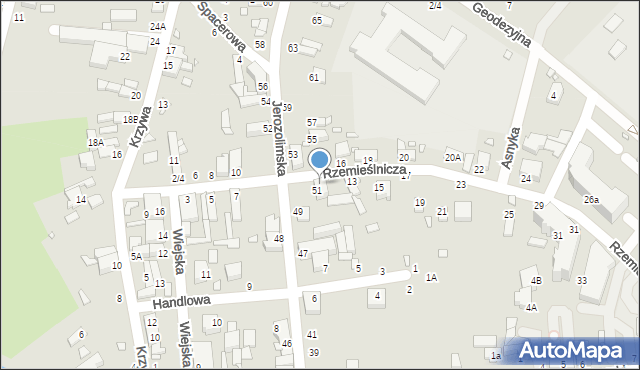 Piotrków Trybunalski, Rzemieślnicza, 11, mapa Piotrków Trybunalski