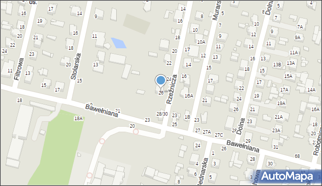 Piotrków Trybunalski, Rzeźnicza, 26, mapa Piotrków Trybunalski