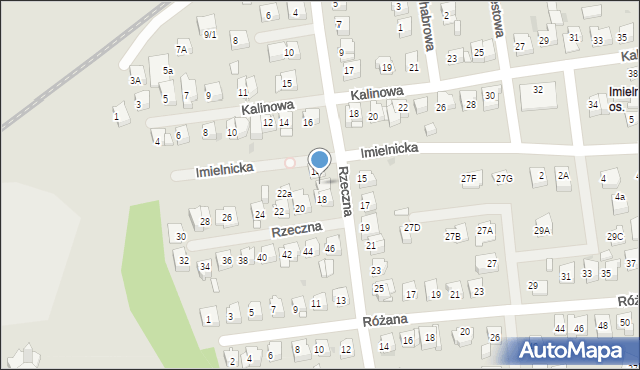 Płock, Rzeczna, 16, mapa Płock