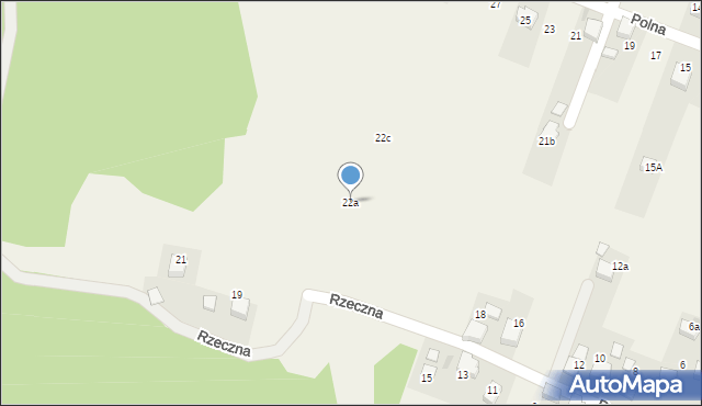 Płoki, Rzeczna, 22a, mapa Płoki