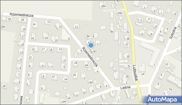 Płoty, Rzemieślnicza, 3, mapa Płoty