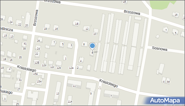 Poddębice, Rzemieślnicza, 6, mapa Poddębice