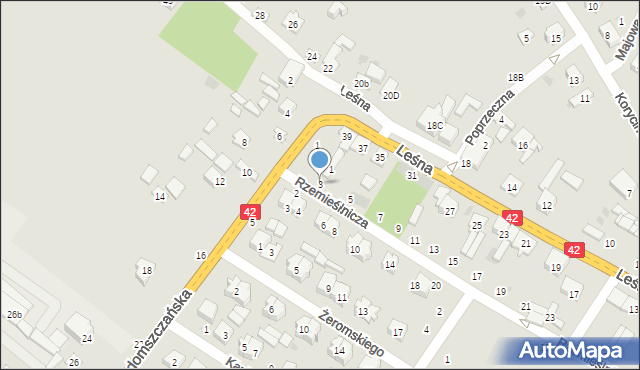 Przedbórz, Rzemieślnicza, 3, mapa Przedbórz