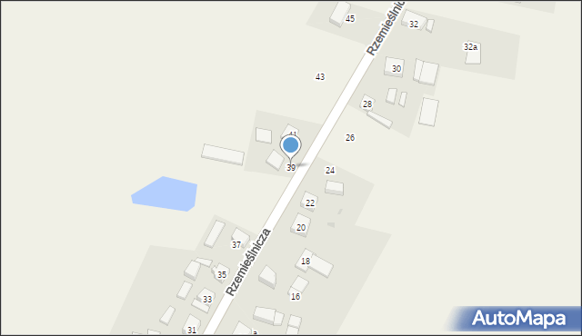 Przemęt, Rzemieślnicza, 39, mapa Przemęt
