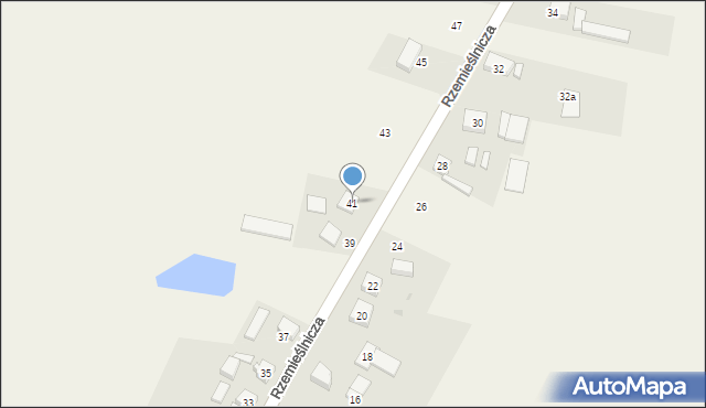 Przemęt, Rzemieślnicza, 41, mapa Przemęt