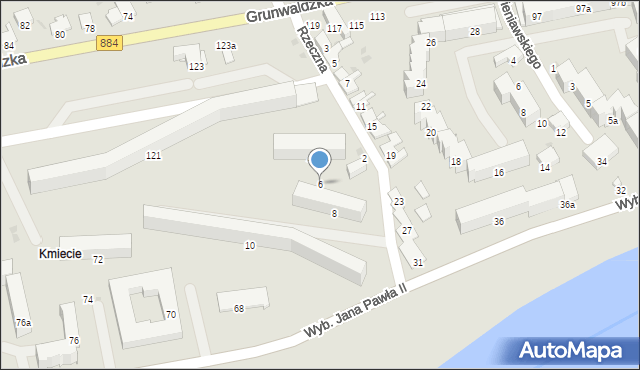 Przemyśl, Rzeczna, 6, mapa Przemyśla