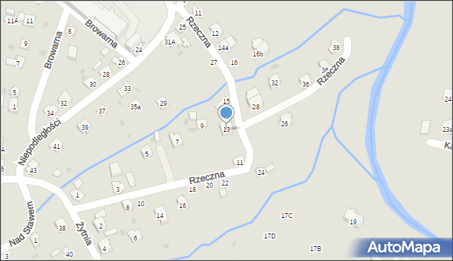 Przeworsk, Rzeczna, 13, mapa Przeworsk