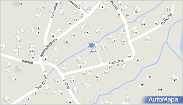 Przeworsk, Rzeczna, 5, mapa Przeworsk