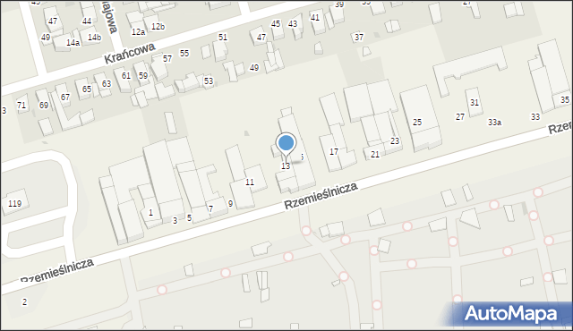 Przeźmierowo, Rzemieślnicza, 13, mapa Przeźmierowo