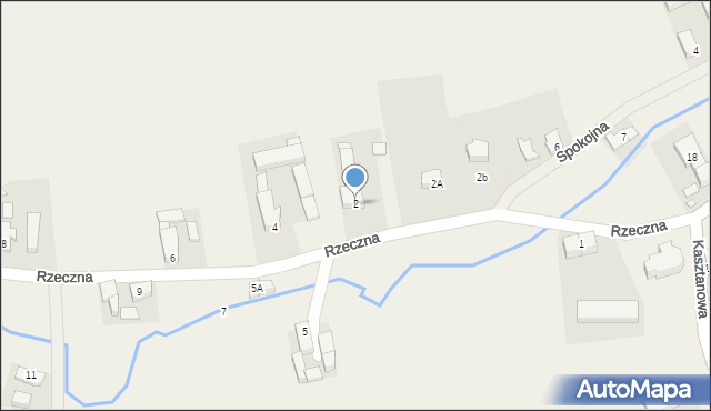 Przybymierz, Rzeczna, 2, mapa Przybymierz