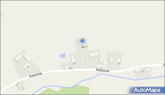 Przybymierz, Rzeczna, 28A, mapa Przybymierz