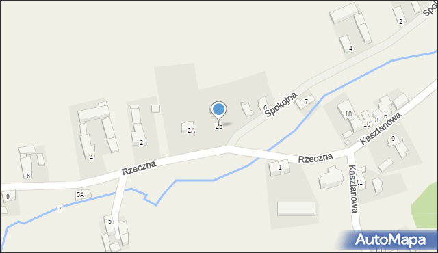 Przybymierz, Rzeczna, 2b, mapa Przybymierz