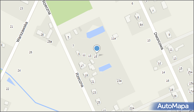 Radziwiłłów, Rzeczna, 17A, mapa Radziwiłłów