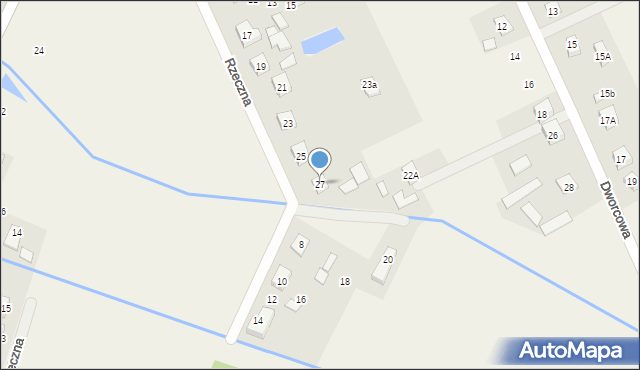 Radziwiłłów, Rzeczna, 27, mapa Radziwiłłów