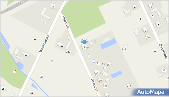 Radziwiłłów, Rzeczna, 5, mapa Radziwiłłów