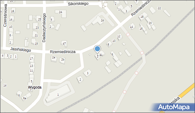 Rakoniewice, Rzemieślnicza, 2, mapa Rakoniewice