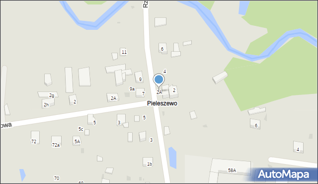 Reda, Rzeczna, 2A, mapa Reda