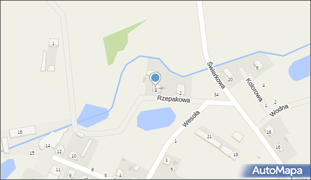 Rękawczyn, Rzepakowa, 4, mapa Rękawczyn