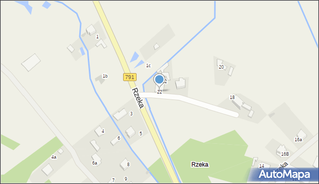 Rodaki, Rzeka, 22, mapa Rodaki