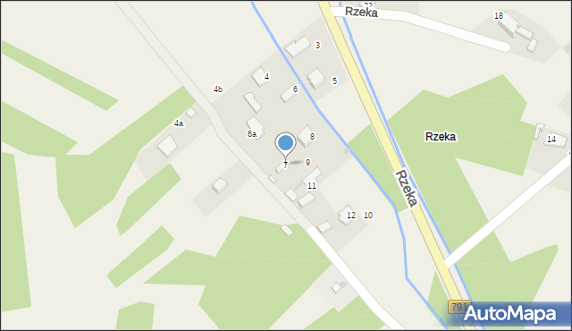 Rodaki, Rzeka, 7, mapa Rodaki