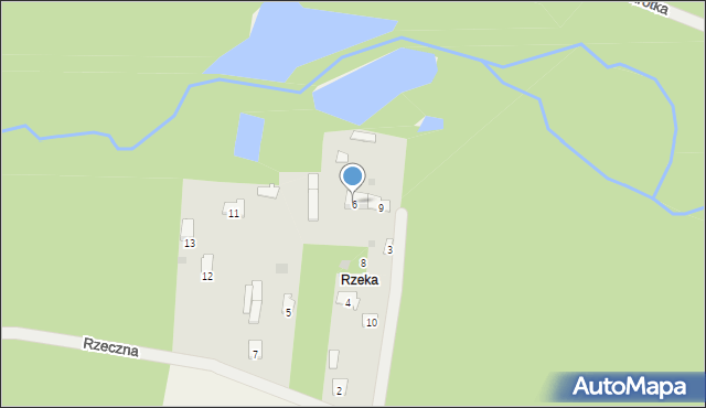 Rogów, Rzeczna, 6, mapa Rogów