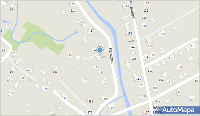 Ropczyce, Rzeczna, 7, mapa Ropczyce