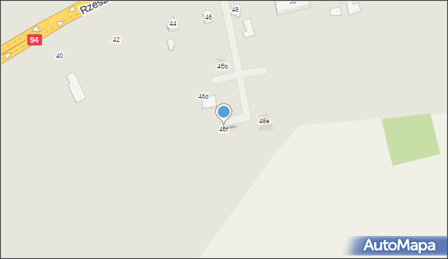 Ropczyce, Rzeszowska, 46f, mapa Ropczyce