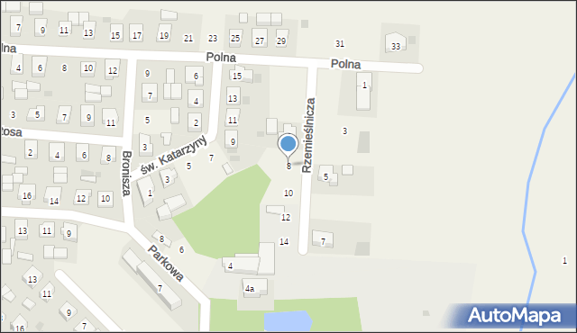 Rozdrażew, Rzemieślnicza, 8, mapa Rozdrażew