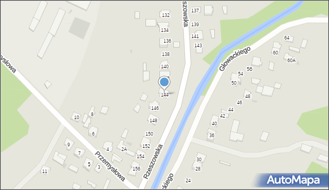 Rudnik nad Sanem, Rzeszowska, 144, mapa Rudnik nad Sanem