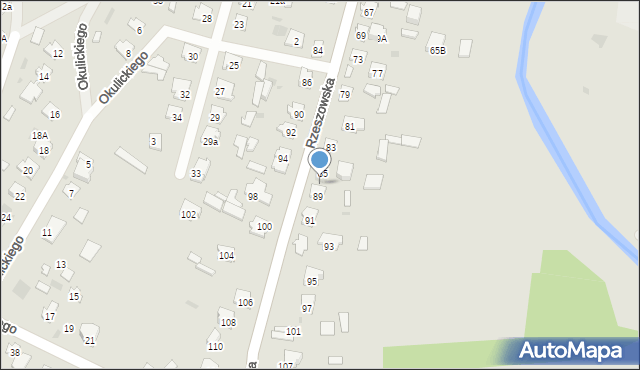 Rudnik nad Sanem, Rzeszowska, 87, mapa Rudnik nad Sanem