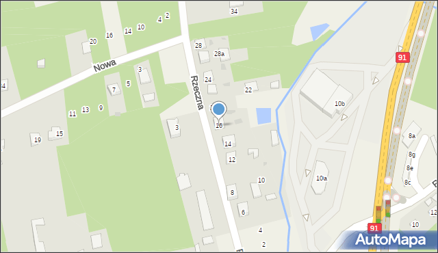 Rudnik Wielki, Rzeczna, 16, mapa Rudnik Wielki