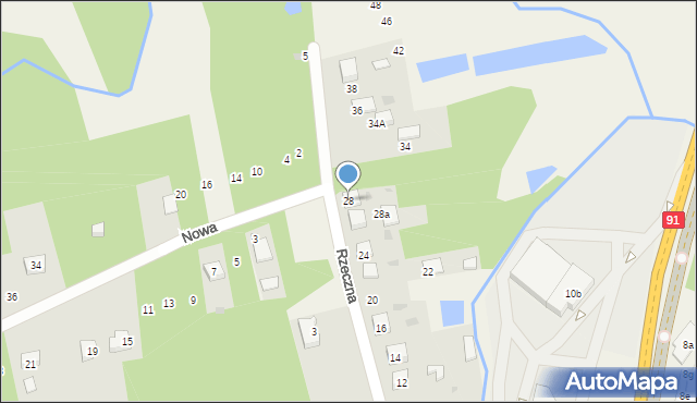 Rudnik Wielki, Rzeczna, 28, mapa Rudnik Wielki