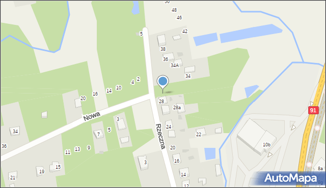 Rudnik Wielki, Rzeczna, 32, mapa Rudnik Wielki