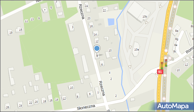 Rudnik Wielki, Rzeczna, 8, mapa Rudnik Wielki