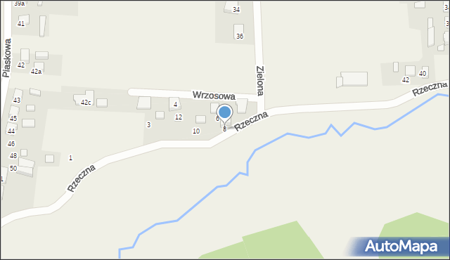 Rusinowice, Rzeczna, 8, mapa Rusinowice