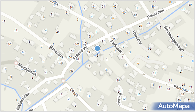 Rybna, Rzeczna, 2, mapa Rybna