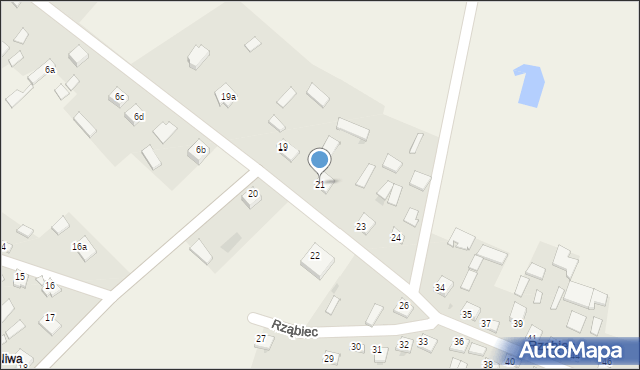 Rząbiec, Rząbiec, 21, mapa Rząbiec