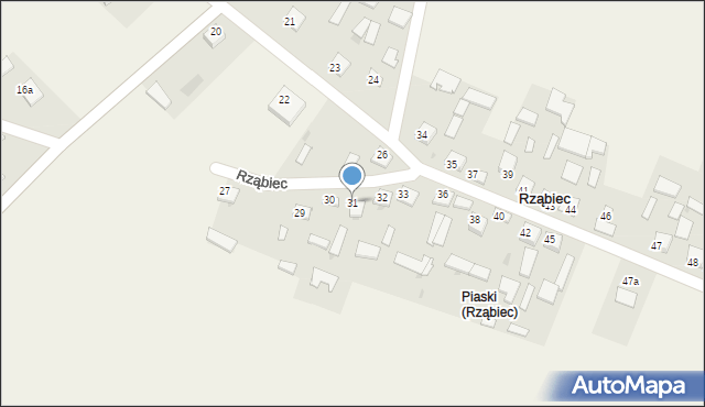 Rząbiec, Rząbiec, 31, mapa Rząbiec