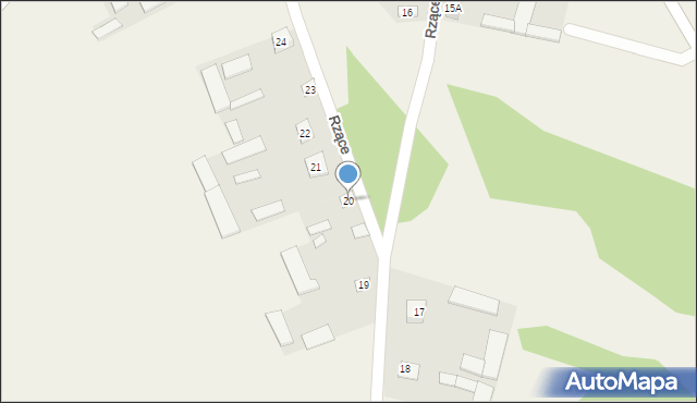 Rzące, Rzące, 20, mapa Rzące