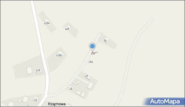 Rząchowa, Rząchowa, 15b, mapa Rząchowa