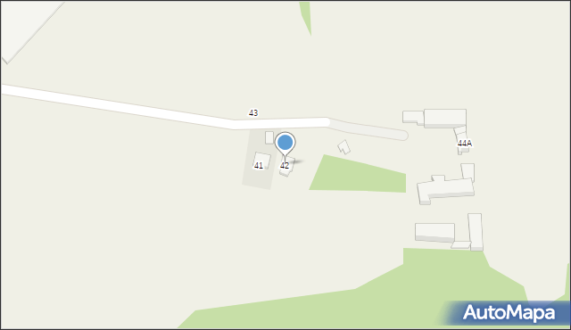 Rzadka Wola, Rzadka Wola, 42, mapa Rzadka Wola