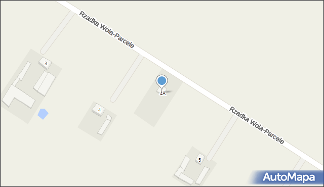 Rzadka Wola-Parcele, Rzadka Wola-Parcele, 4A, mapa Rzadka Wola-Parcele