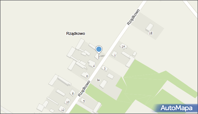Rządkowo, Rządkowo, 2, mapa Rządkowo