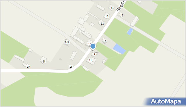 Rządkowo, Rządkowo, 9a, mapa Rządkowo