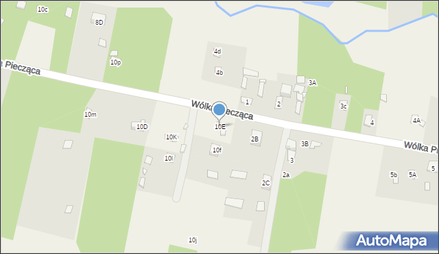 Rządza, Rządza, 10E, mapa Rządza