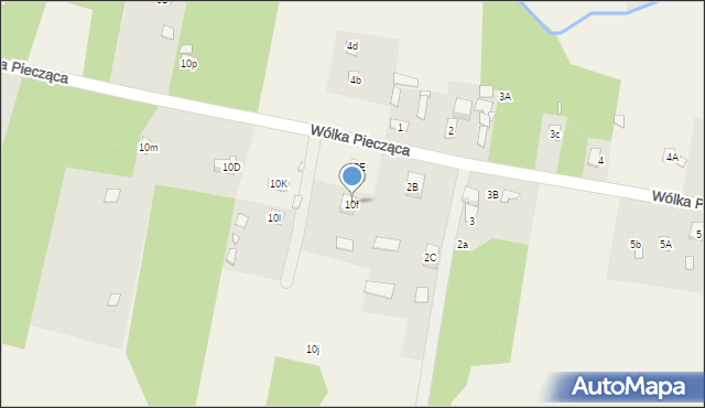 Rządza, Rządza, 10f, mapa Rządza