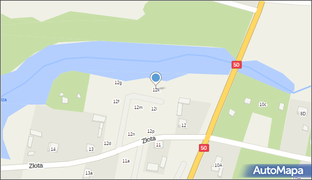 Rządza, Rządza, 12k, mapa Rządza