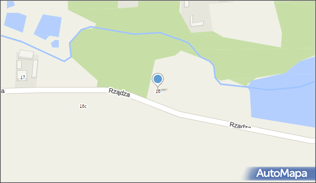Rządza, Rządza, 16, mapa Rządza
