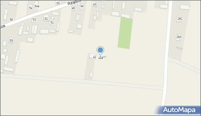 Rządza, Rządza, 42a, mapa Rządza