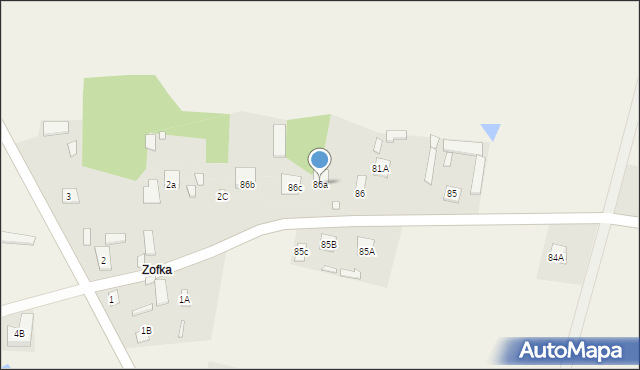 Rządza, Rządza, 86a, mapa Rządza